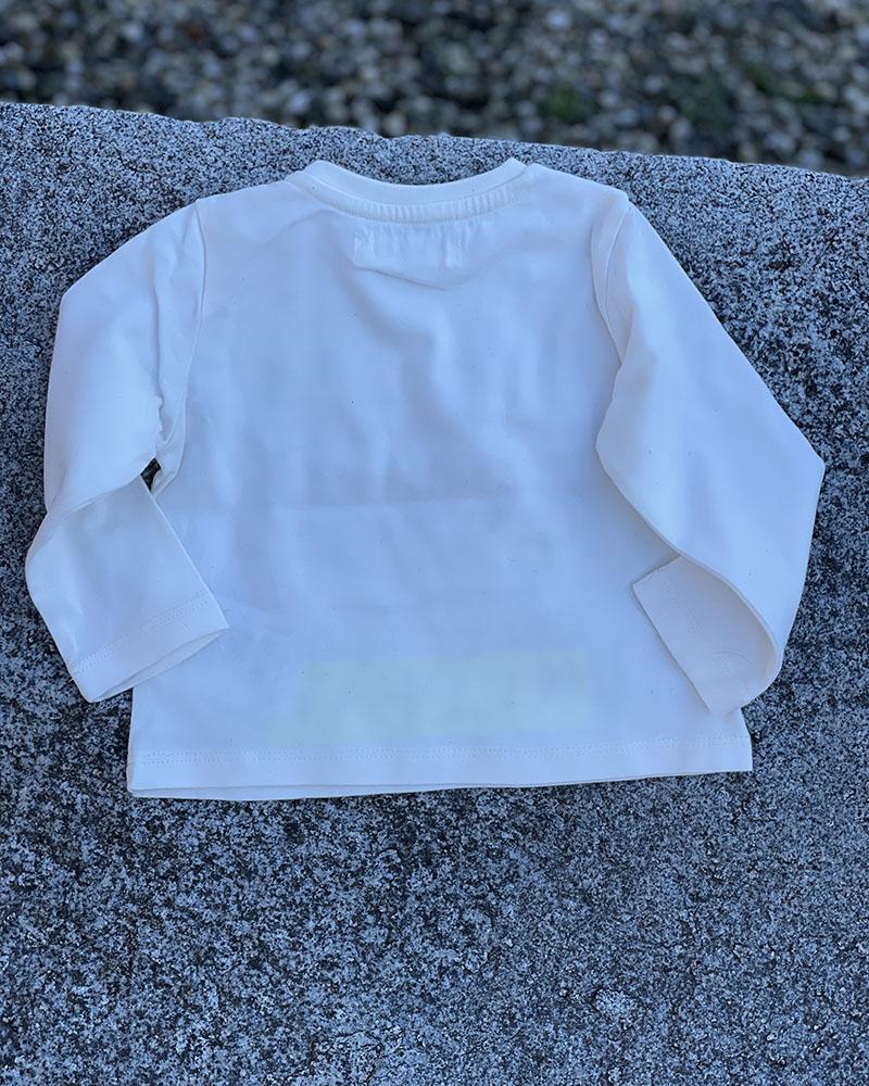 Triko dětské Replay krémové s potiskem tenisek