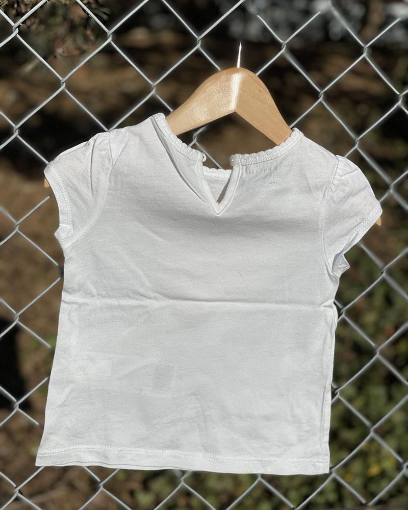 Triko dětské Tommy Hilfiger bílé se srdíčkem