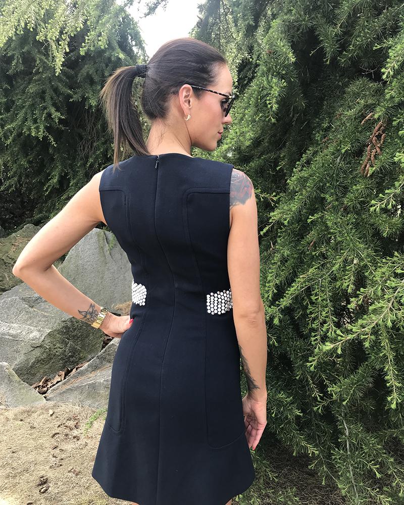 Women's dress Michael Kors dark blue with prints