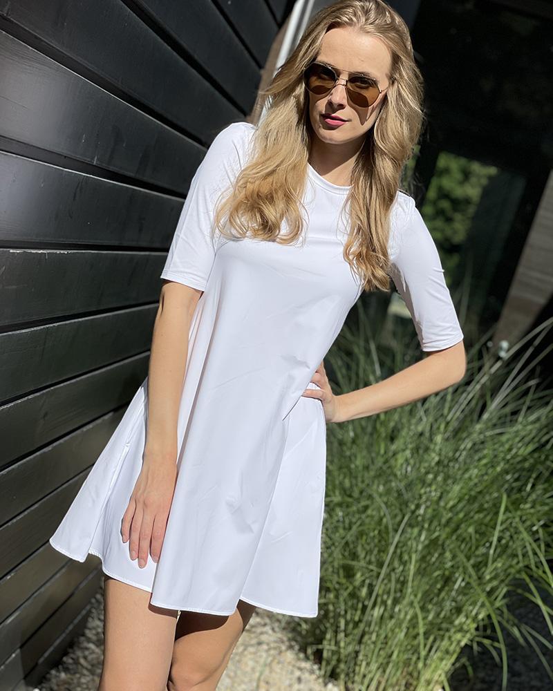 Sporty white dress on sale