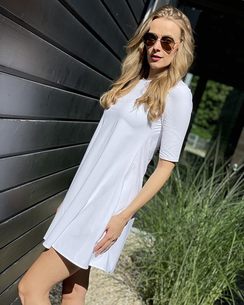 Šaty dámské Patrizia Pepe sportovní bílé