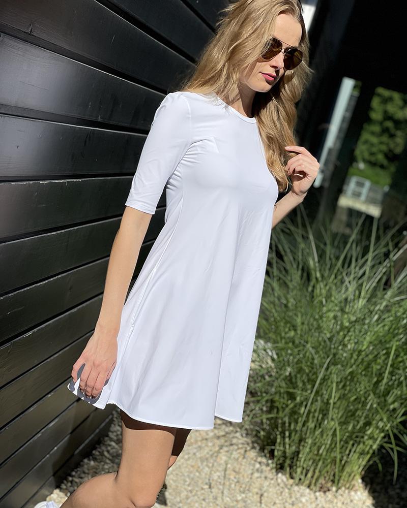 Šaty dámské Patrizia Pepe sportovní bílé