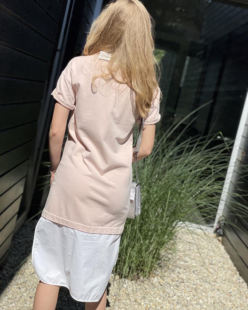 Women's dress Twinset cream with rhinestones