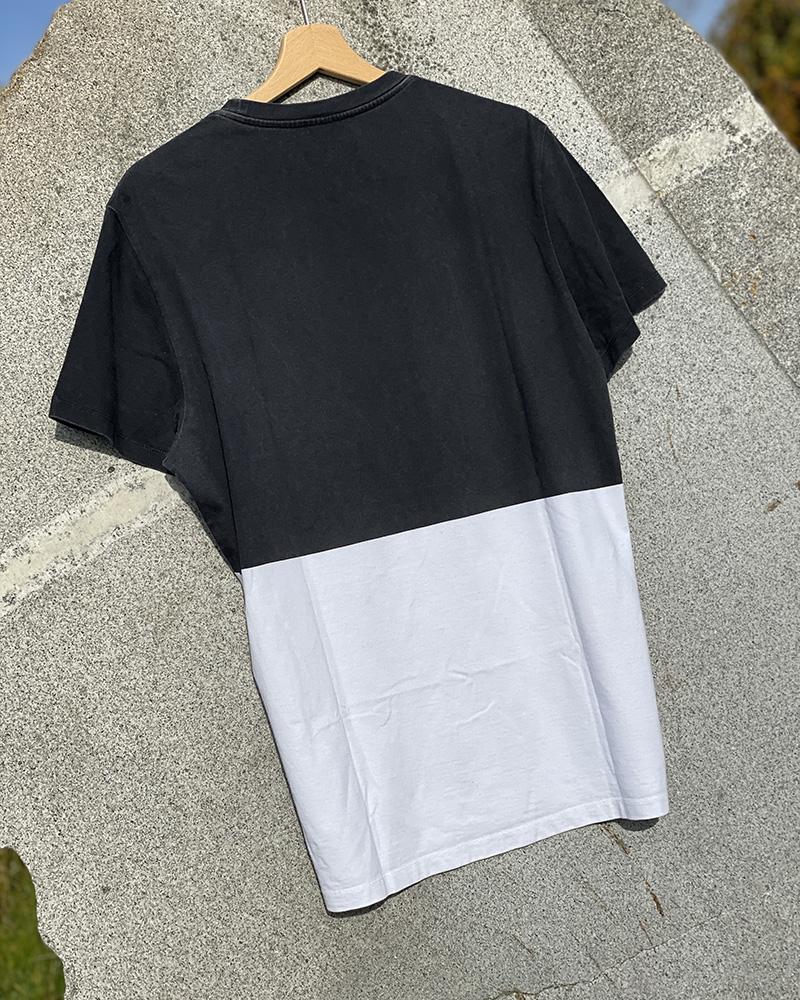 Triko pánské Balmain černo-bílé s nápisy