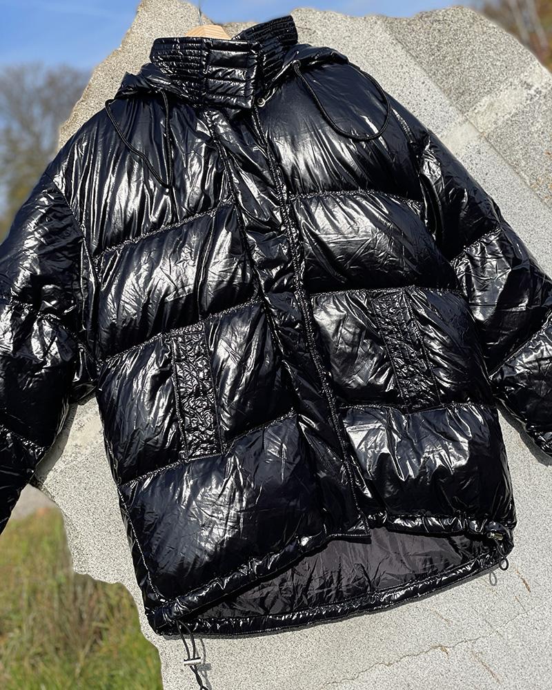 Women's jacket Replay feather black
