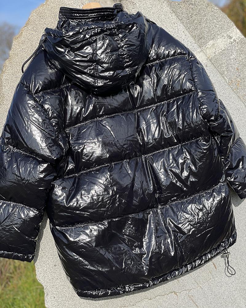 Women's jacket Replay feather black
