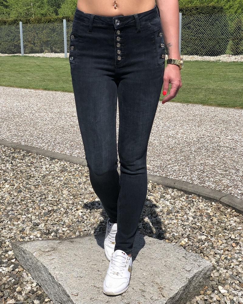 Liu Jo women's jeans gray-black