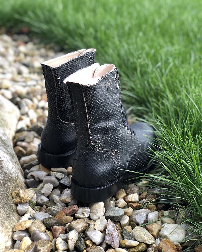 Boty dámské Diesel KOMB BOOT hadí