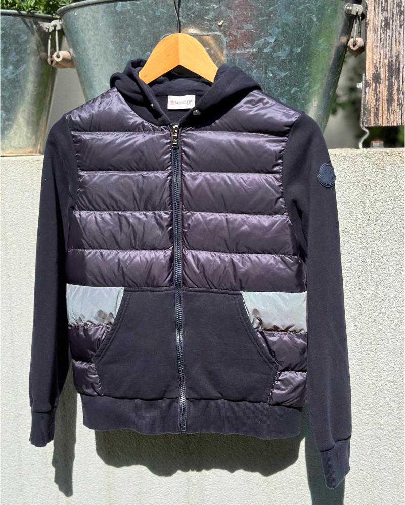 Children's Moncler blue hooded sweatshirt