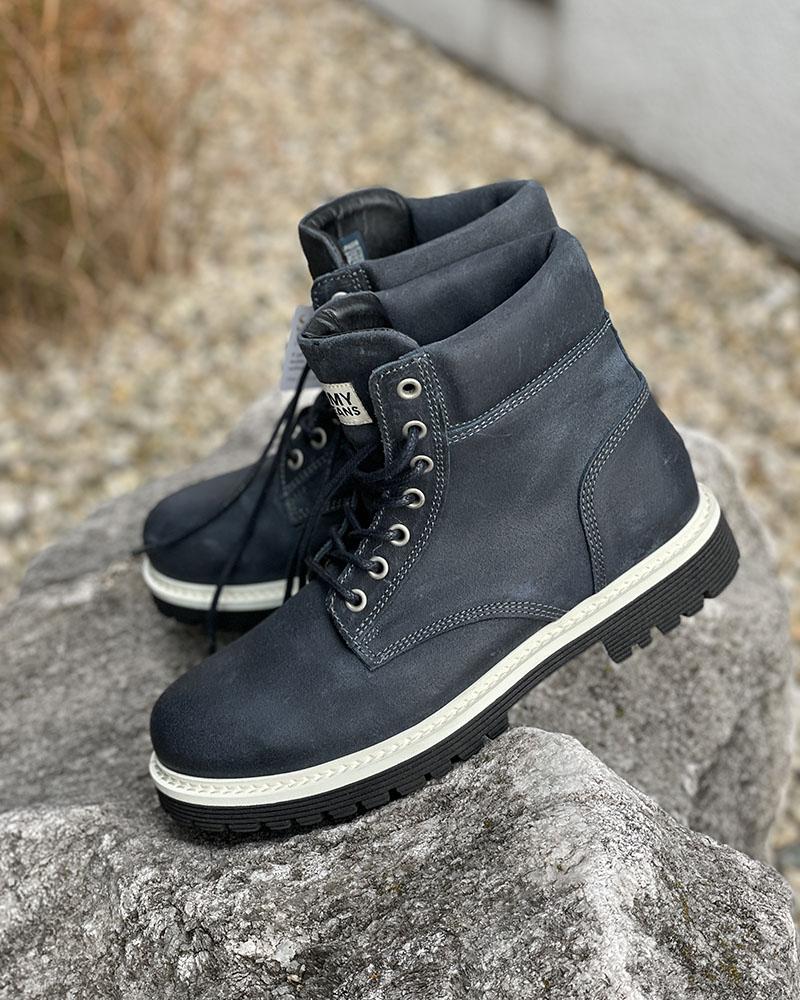 Boty pánské Tommy Hilfiger CHUKKA modré