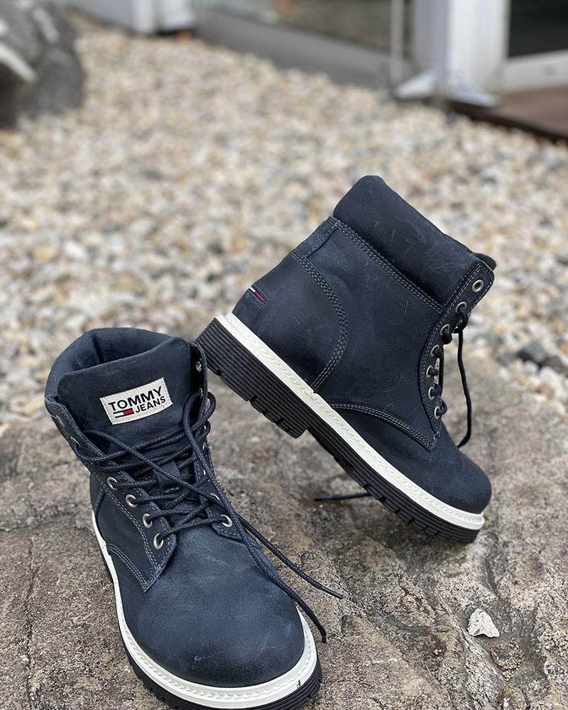 Boty pánské Tommy Hilfiger CHUKKA modré