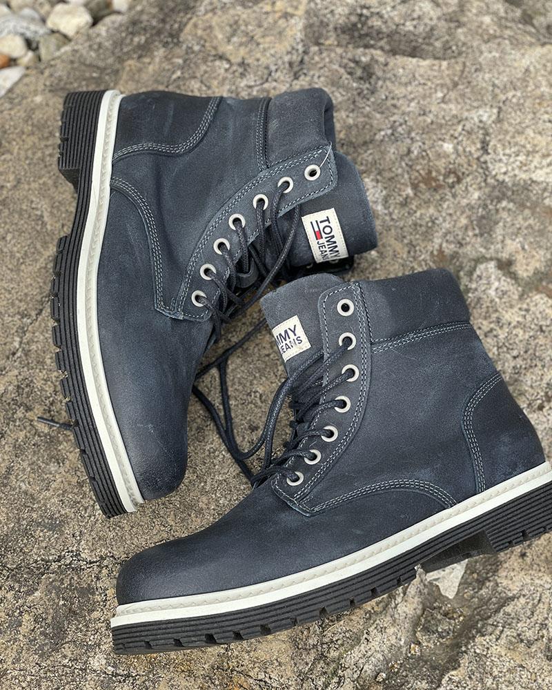 Boty pánské Tommy Hilfiger CHUKKA modré