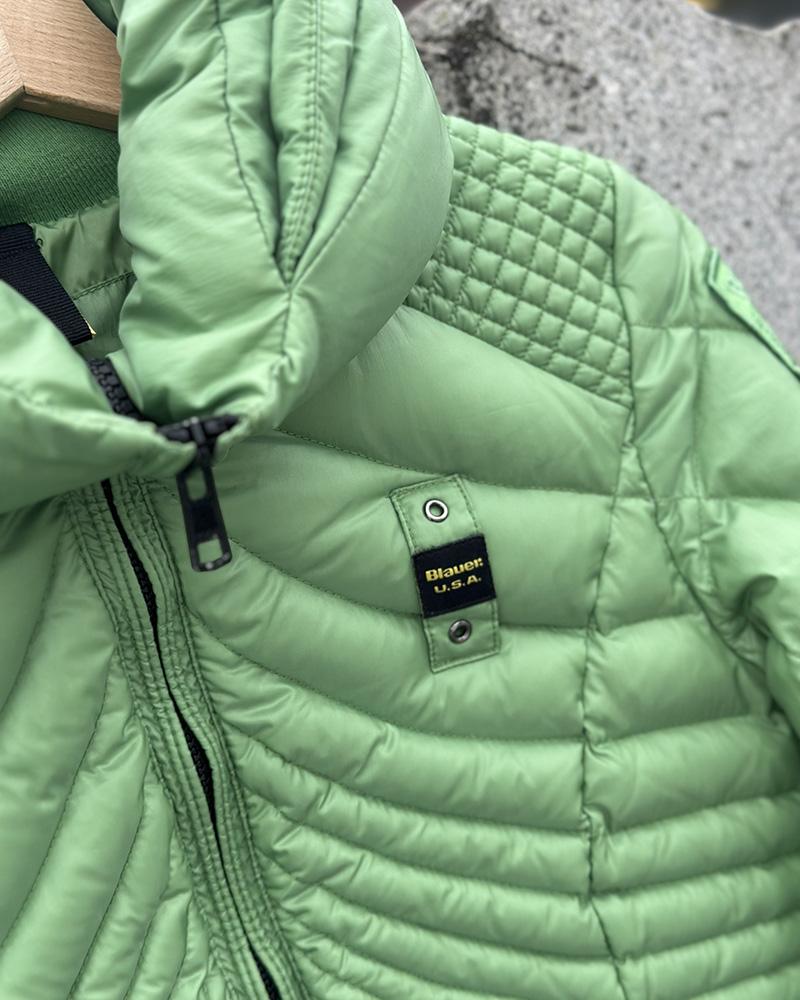 Women's jacket Blauer green with collar