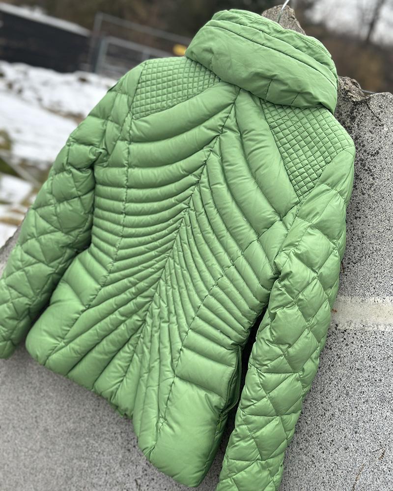 Women's jacket Blauer green with collar