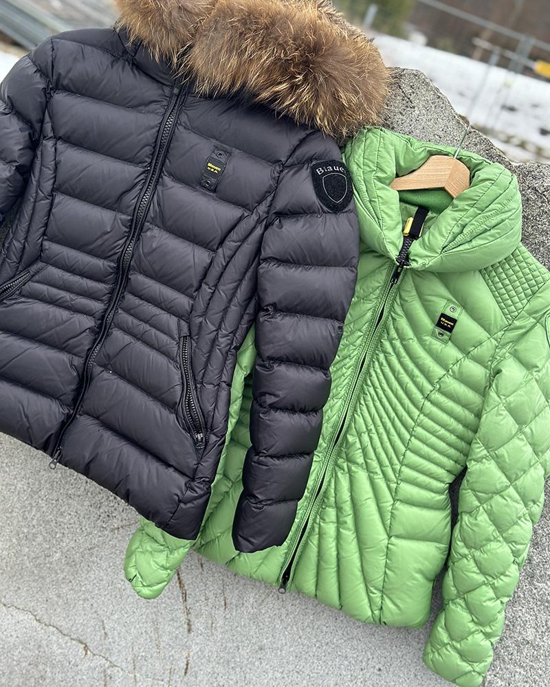 Women's jacket Blauer green with collar