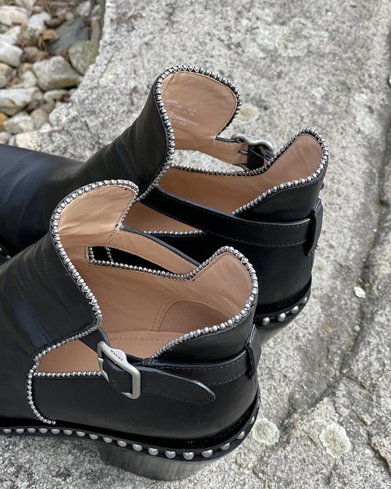 Women's shoes Coach COWBOY BOOTS PIPA black