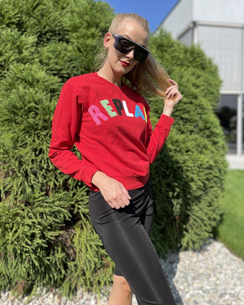 Women's sweatshirt Replay with a colorful inscription