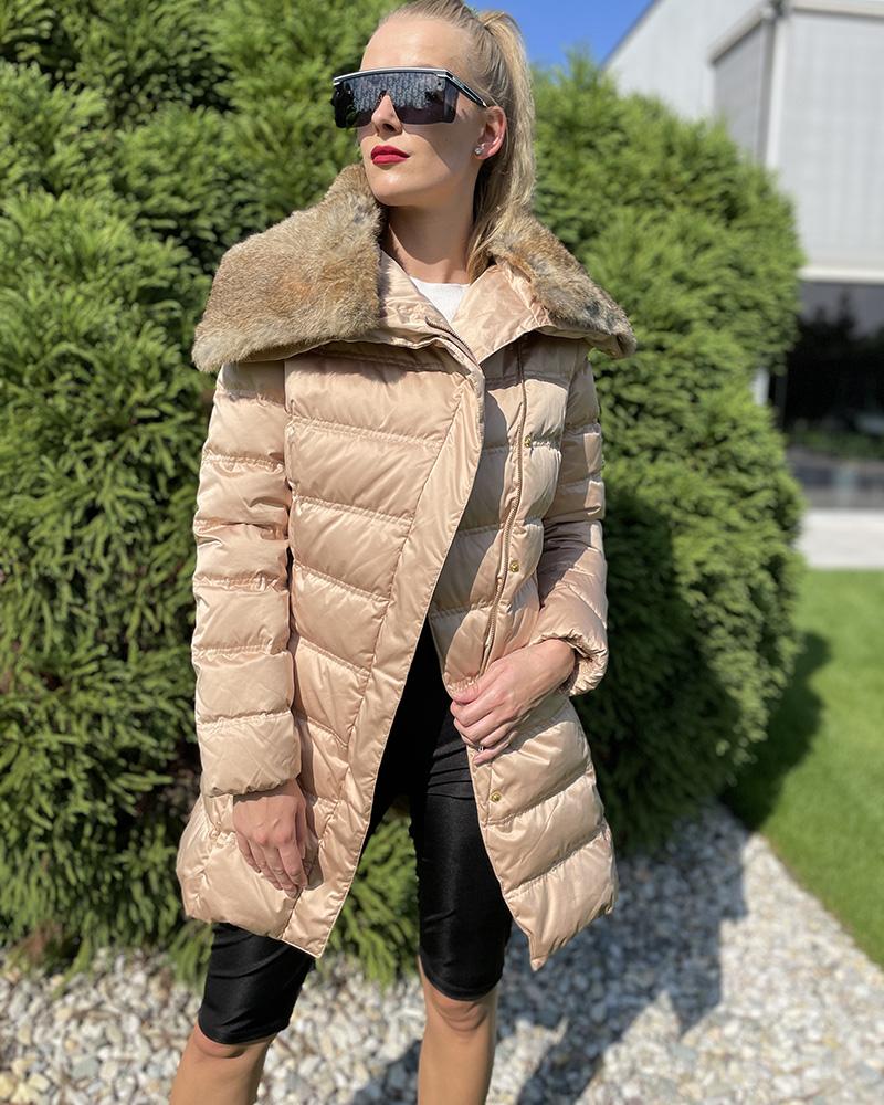 Kabát dámský Emporio Armani zlatý