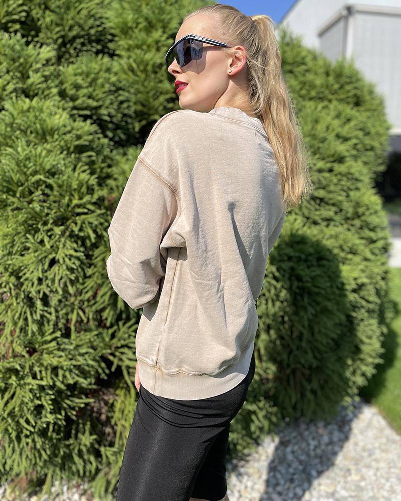 Mikina dámská Replay béžová "sepraná"