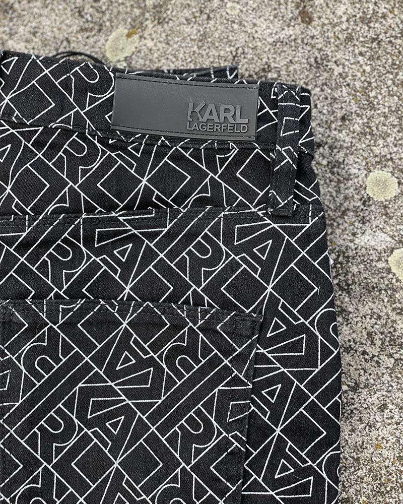 Kalhoty dámské Karl Lagerfeld ATHLEISURE LOGO černé