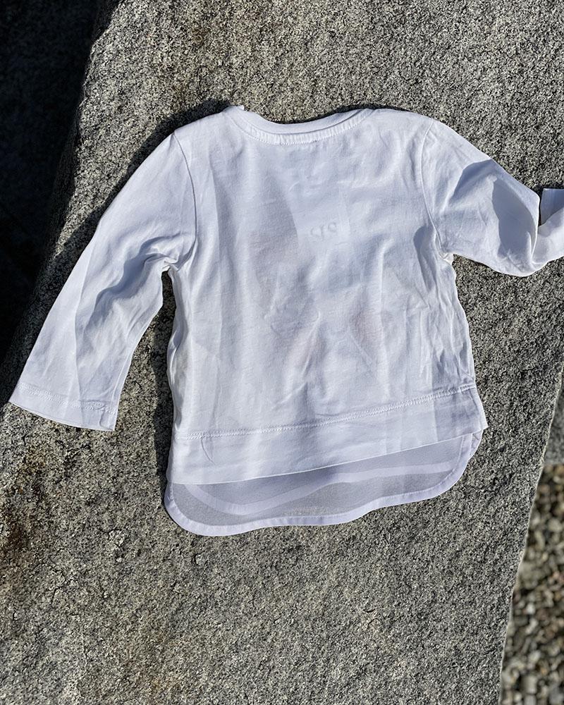 Triko dětské Diesel bílé s nápisem