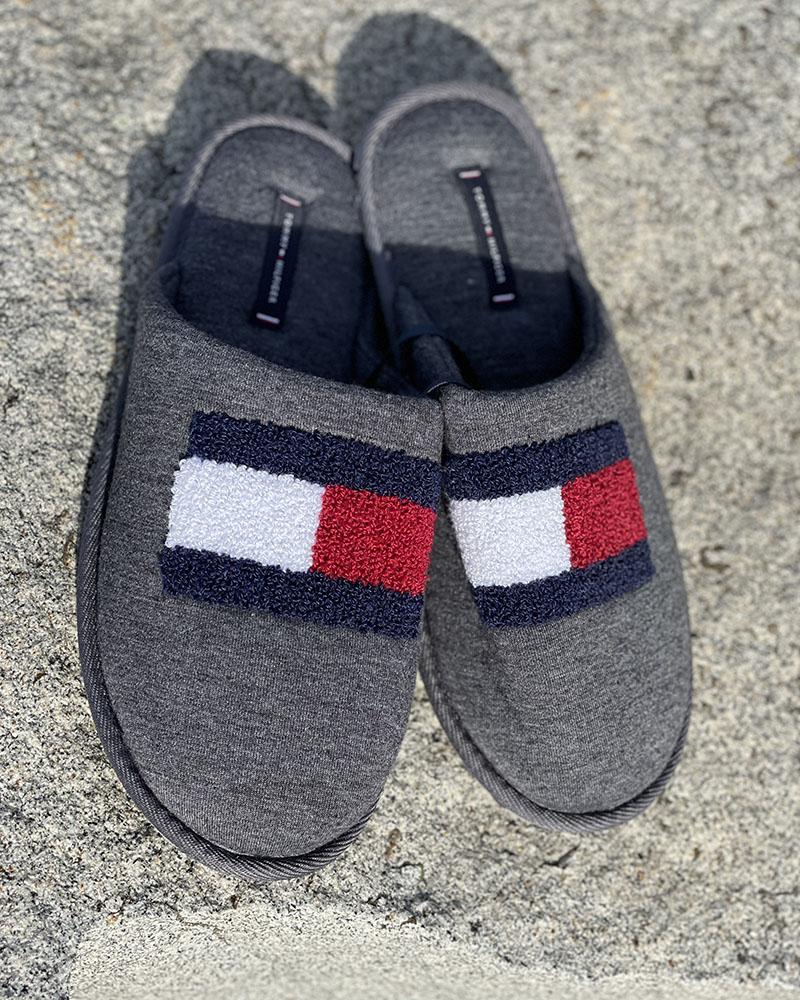 Papuče pánské Tommy Hilfiger šedé