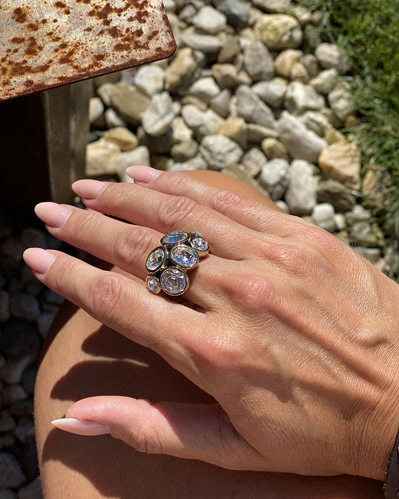 Dyrberg/Kern women's ring with rhinestones