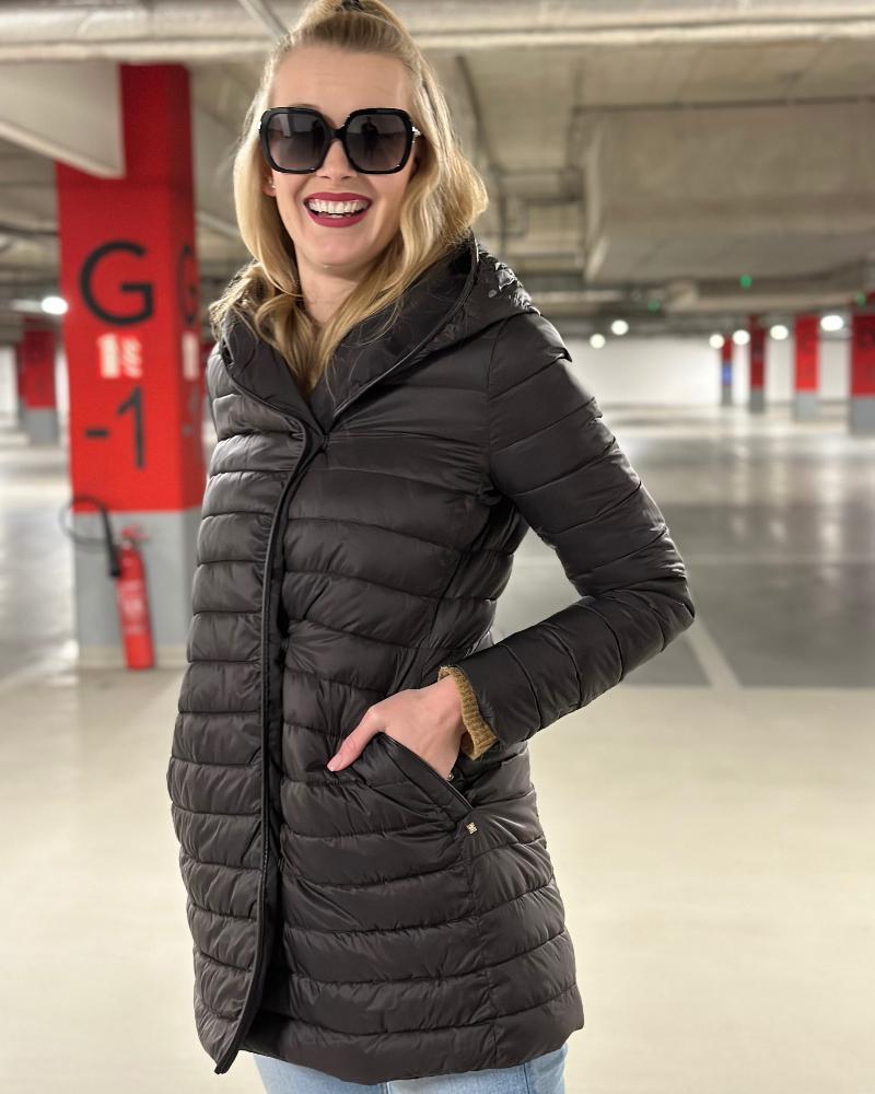 Bunda dámská Massimo Dutti hnědá