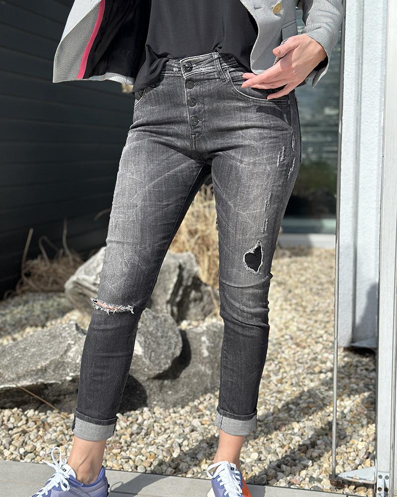 Džíny dámské Replay PILAR šedo-černé