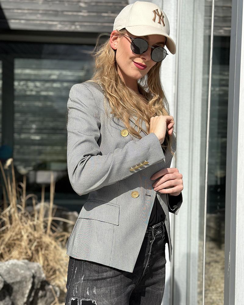 Women's jacket Massimo Dutti fine check