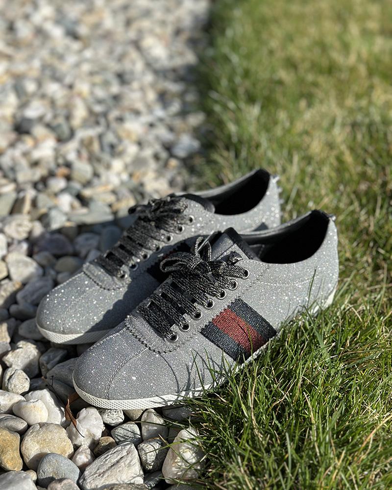 Women's sneakers Gucci BAMBI GLITTER sparkling