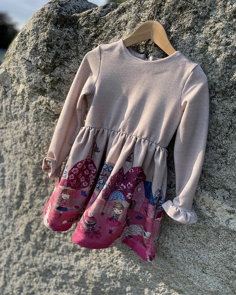Children's dress Mayoral beige-pink