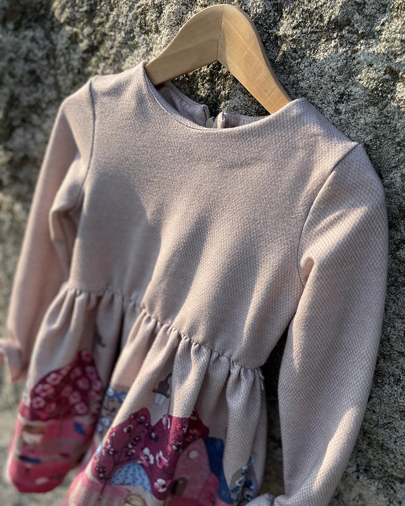 Children's dress Mayoral beige-pink