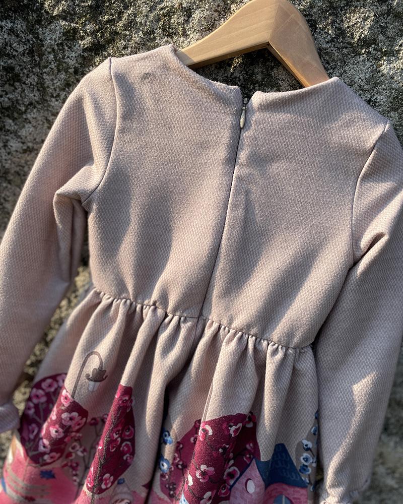 Children's dress Mayoral beige-pink