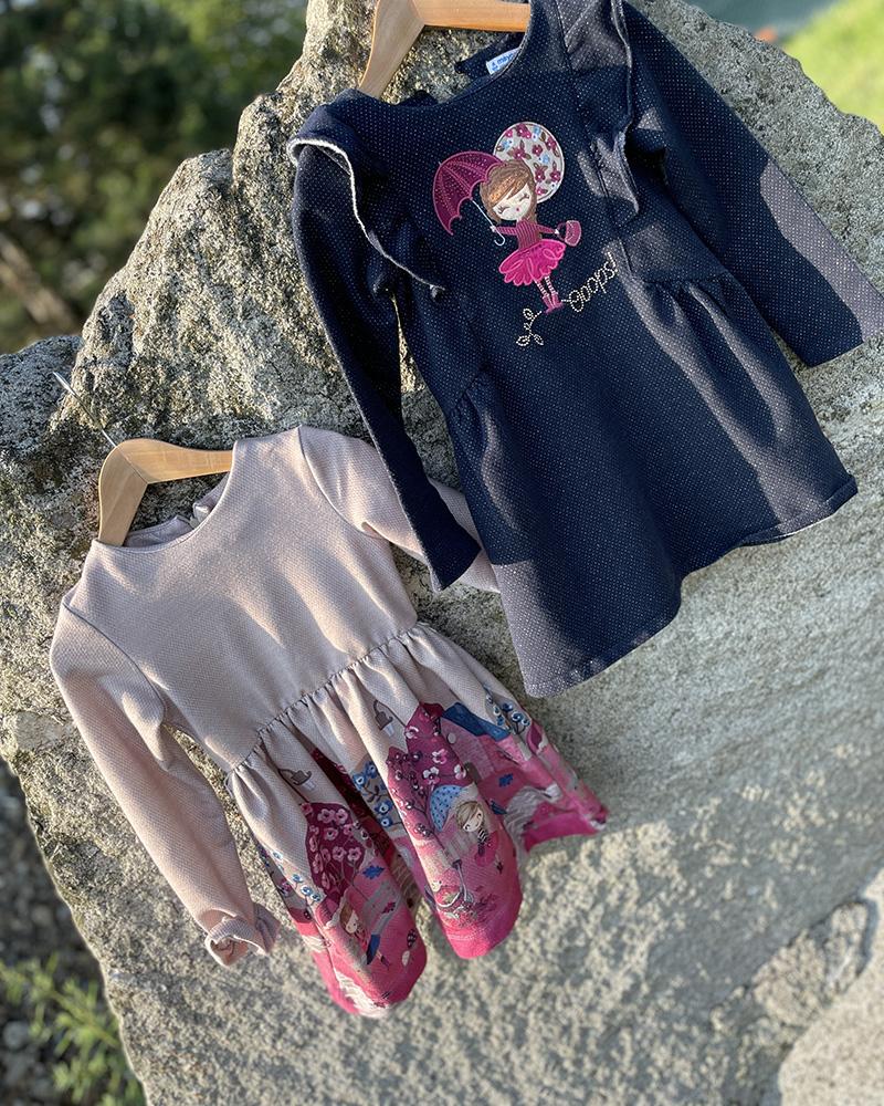 Children's dress Mayoral beige-pink