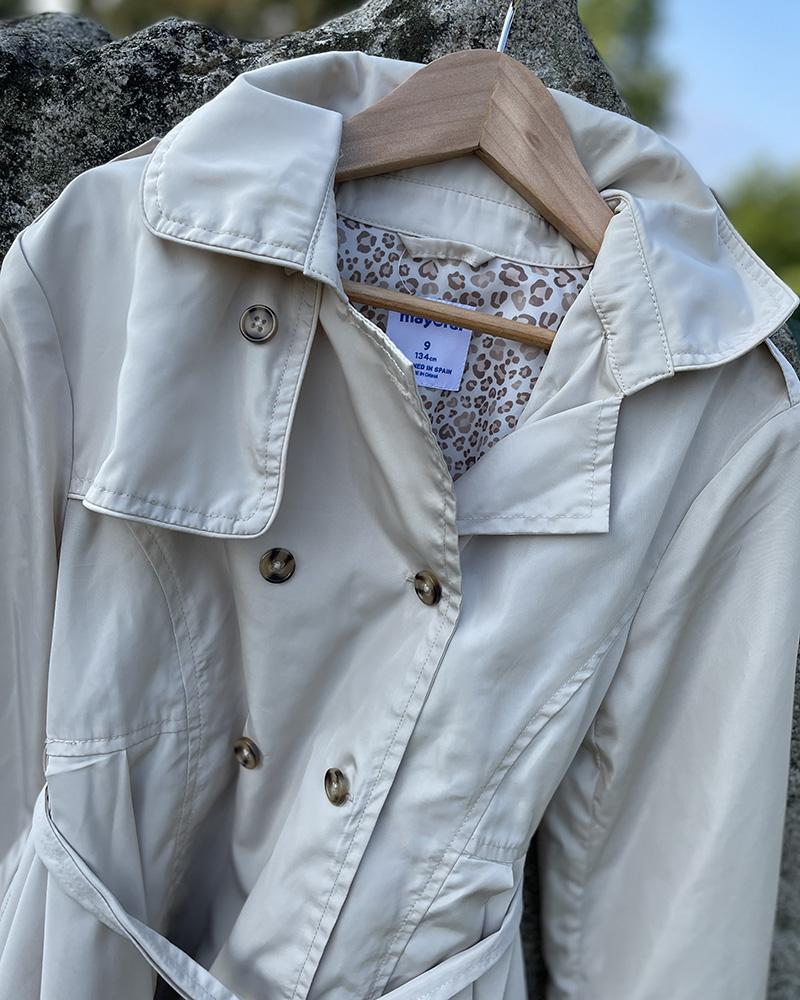 Kabát dětský Mayoral TRENCHCOAT krémový