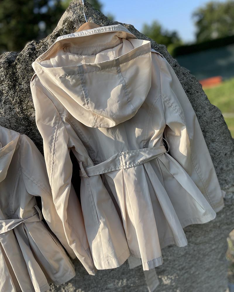 Kabát dětský Mayoral TRENCHCOAT krémový