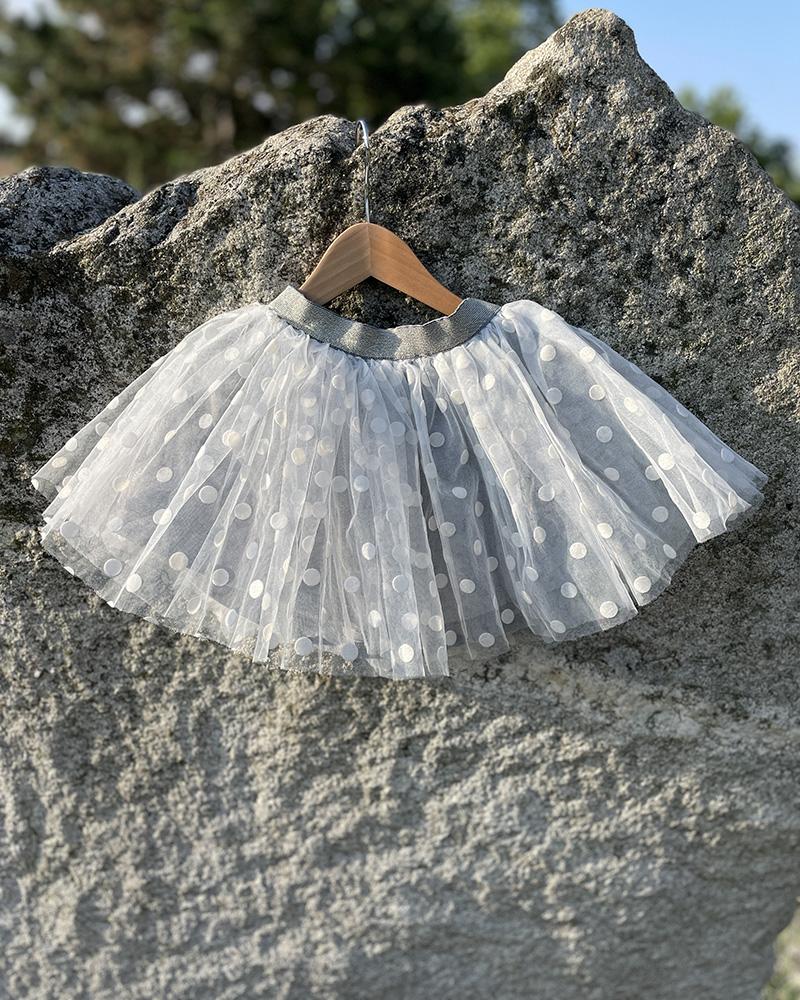 Children's skirt Mayoral gray with tulle