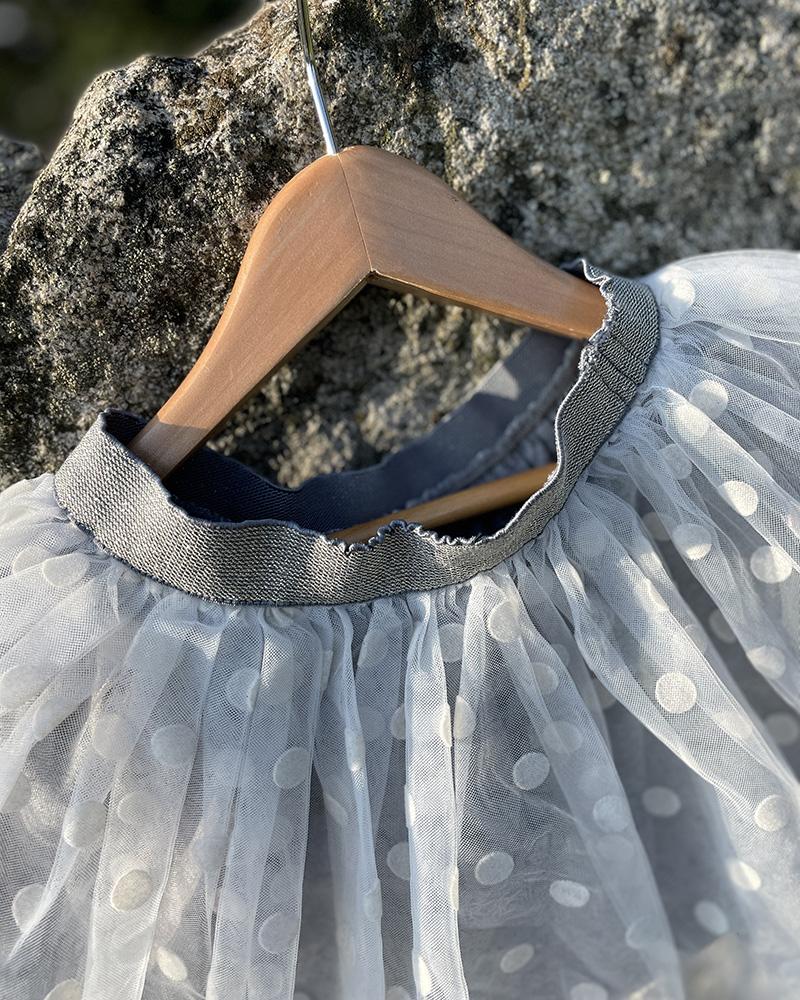 Children's skirt Mayoral gray with tulle