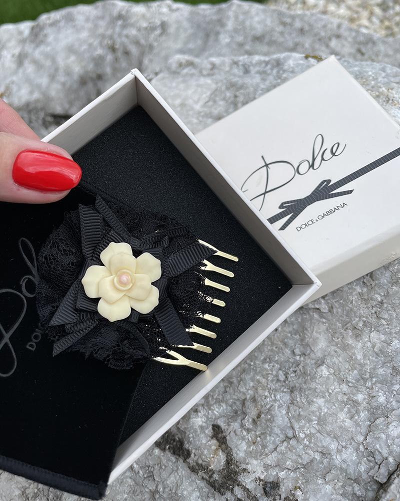 Dolce & Gabbana hair clip with lace