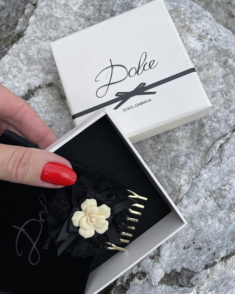 Dolce & Gabbana hair clip with lace