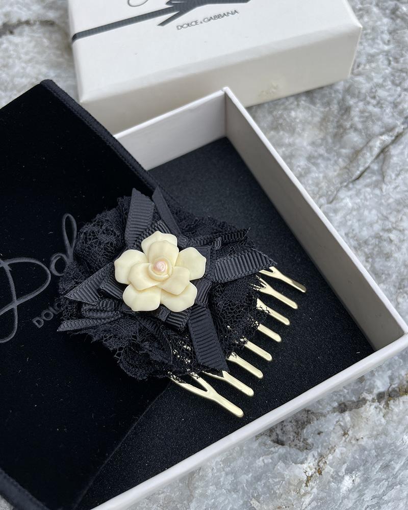 Dolce & Gabbana hair clip with lace
