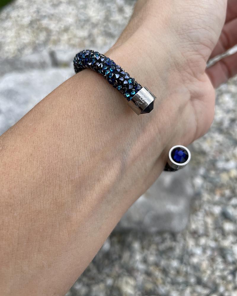 Náramek Swarovski STARDUST SINGLE modrý