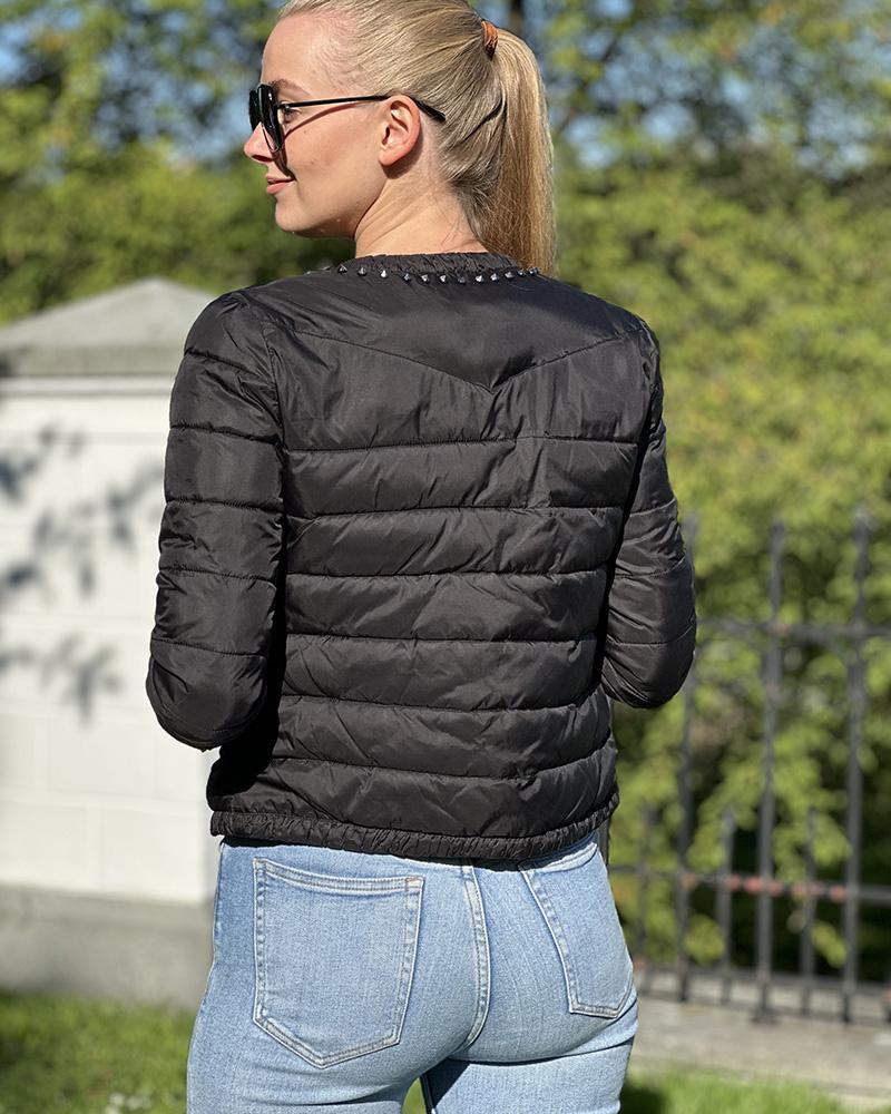Guess women's jacket black with prints