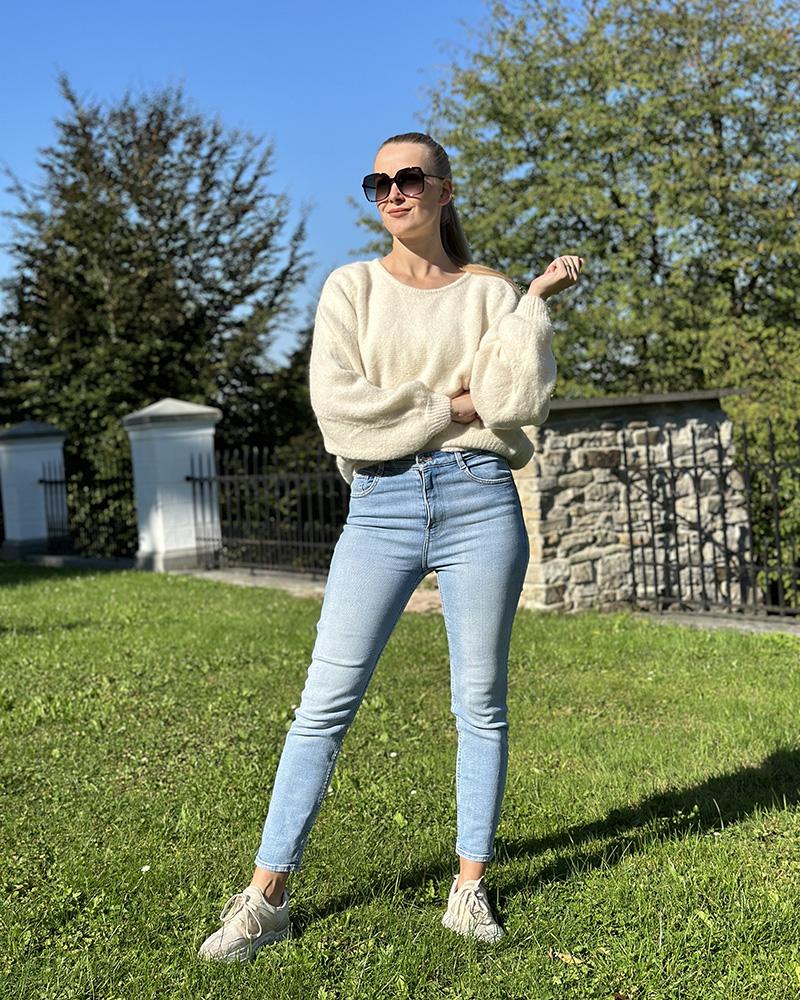 Svetr dámský American Vintage krémový