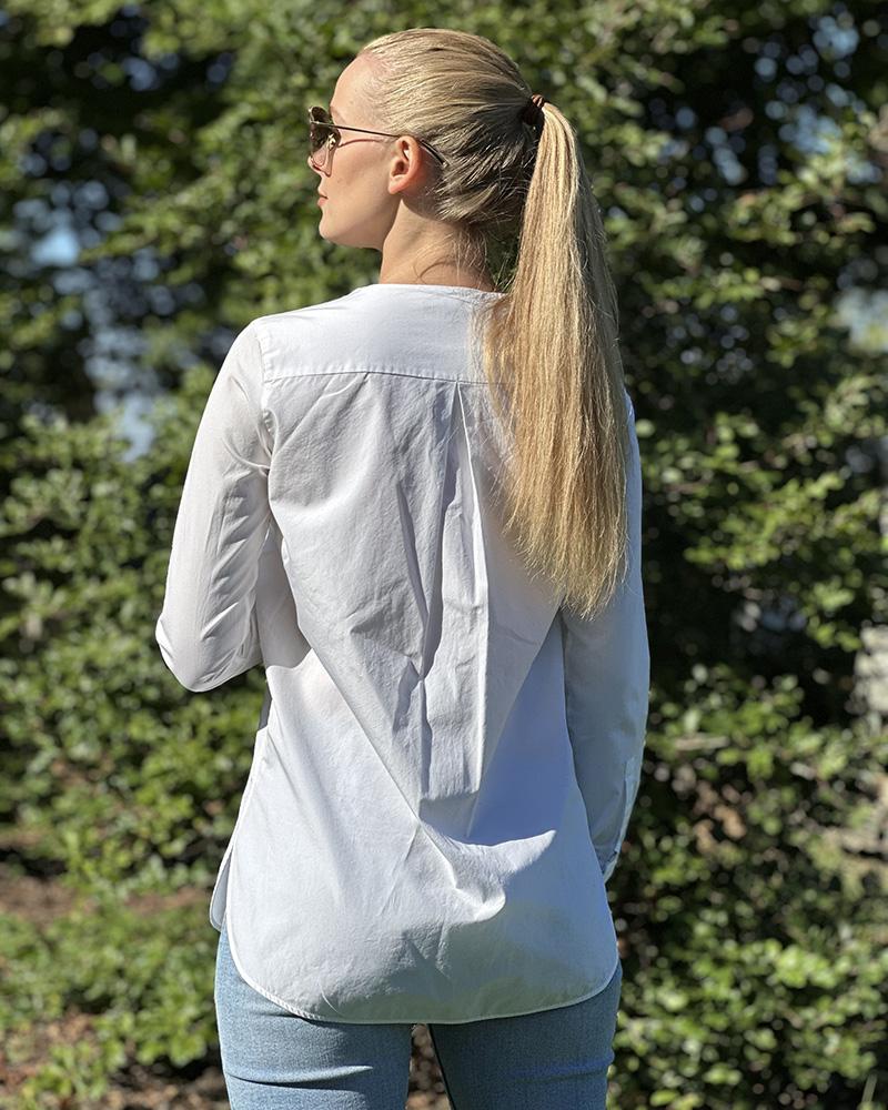 Košile dámská Massimo Dutti bílá s dlouhým rukávem