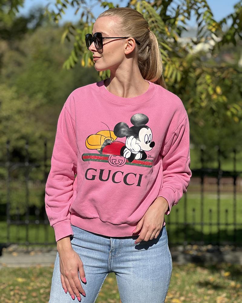 Sweatshirt women's Gucci pink Disney