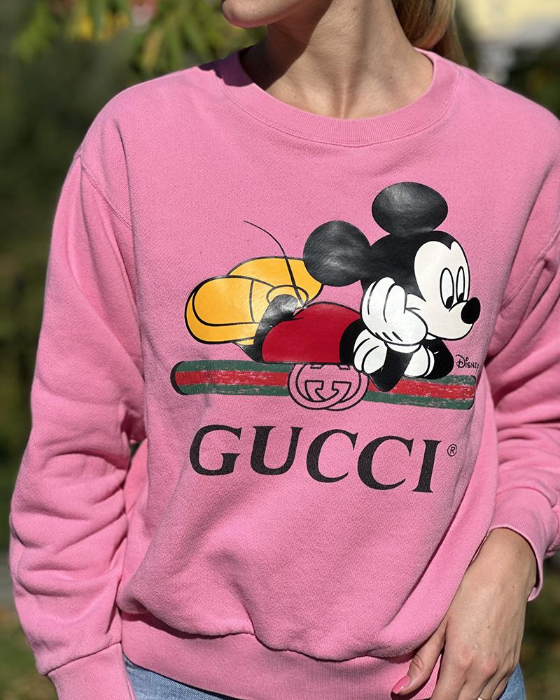 Sweatshirt women's Gucci pink Disney