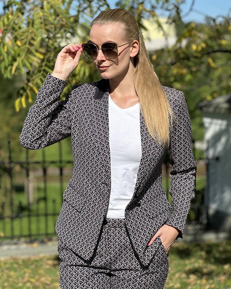 Women's Pinko mosaic pattern jacket