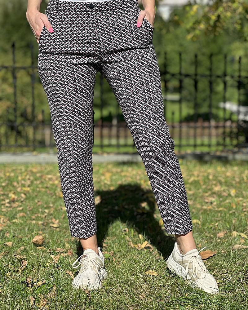 Pinko women's pants mosaic pattern